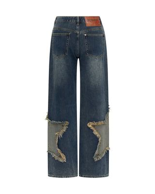 MEMPHIS STAR JACKSONS MID WAIST WIDE LEG JEANS