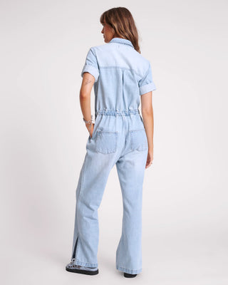 SPORTSTER BLUE VERONICA DENIM JUMPSUIT