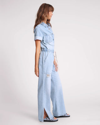 SPORTSTER BLUE VERONICA DENIM JUMPSUIT