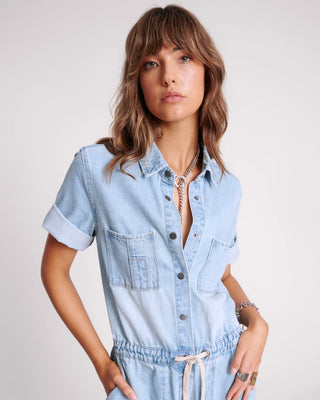 SPORTSTER BLUE VERONICA DENIM JUMPSUIT