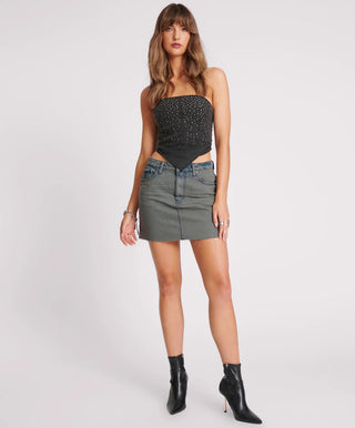 STORME 2020 HIGH WAIST DENIM MINI SKIRT