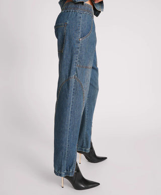 USED BLUE DENIM FLIGHT PANTS