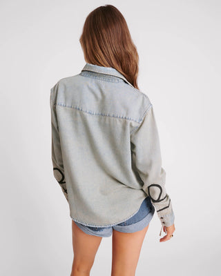 ZEPPELIN DENIM WESTERN SHIRT