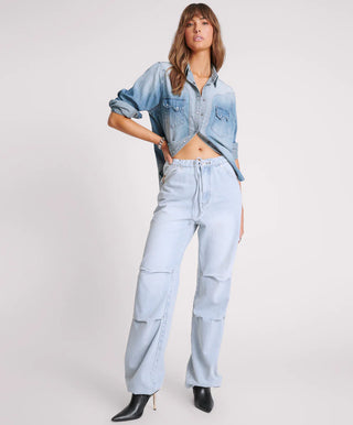 BLUE LATTE MARLEY RELAXED DENIM JEANS