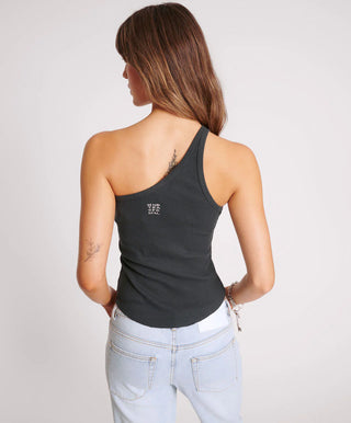 ASYMMETRICAL RIB TANK TOP