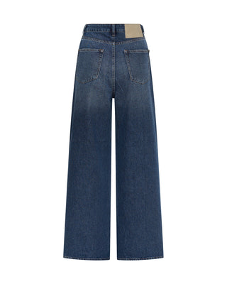 BLUE THUNDER LOVE MACHINES MID WAIST SUPER WIDE LEG DENIM JEANS