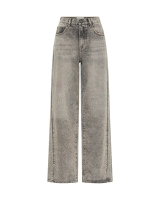 DUSTY SMOKE JACKSON MID WAIST WIDE LEG JEANS