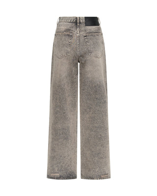 DUSTY SMOKE JACKSON MID WAIST WIDE LEG JEANS