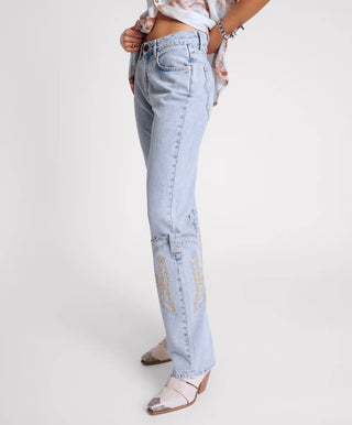 RODEO BOOTS HIGH WAIST DENIM JEANS