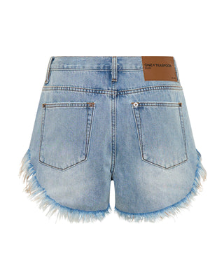 Rollers Low Waist Denim Shorts - Blue Tobacco