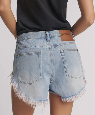 Rollers Low Waist Denim Shorts - Blue Tobacco