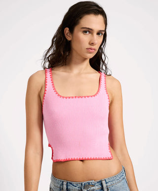 SCALLOP KNITTED VEST