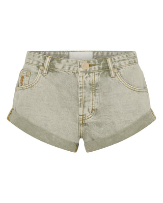 Bandits Low Waist Denim Shorts - Antique Khaki