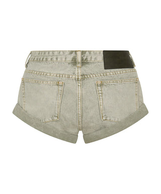 Bandits Low Waist Denim Shorts - Antique Khaki