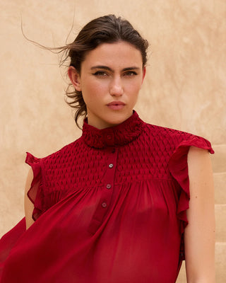 ESVERDA BLOUSE - RED