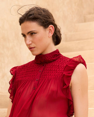 ESVERDA BLOUSE - RED