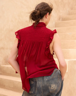 ESVERDA BLOUSE - RED