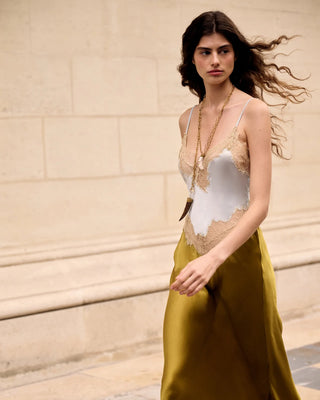 FINA DRESS-KHAKI