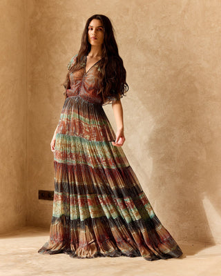 PENA DRESS-RED