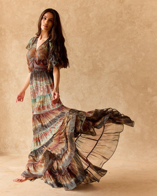 PENA DRESS-RED