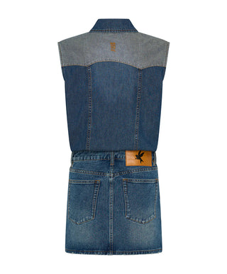 Sloane Mini Denim Dress - Phoenix Blue