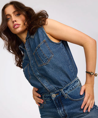 Sloane Mini Denim Dress - Phoenix Blue