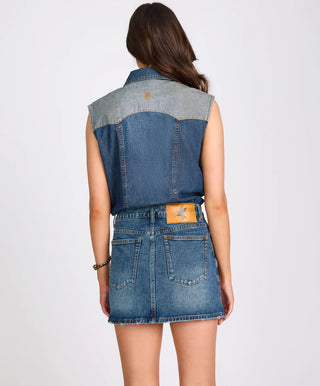 Sloane Mini Denim Dress - Phoenix Blue