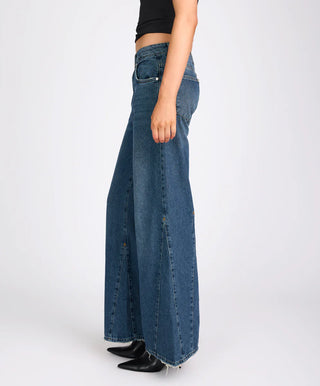 Cruisers Mid Waist Bootcut Flare Denim Jeans - Colorado Blue