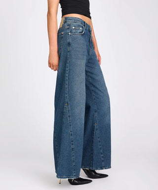 Cruisers Mid Waist Bootcut Flare Denim Jeans - Colorado Blue