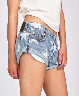 Bandits Low Waist Denim Shorts - Starwash Blue