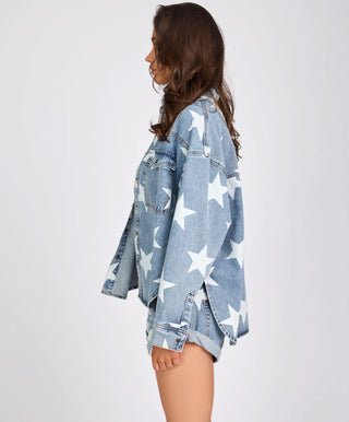 Daria Denim Shacket - Starwash