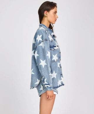 Daria Denim Shacket - Starwash