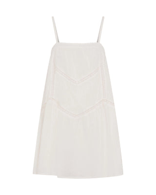 Alana Cotton Slip Mini Dress - Blue White