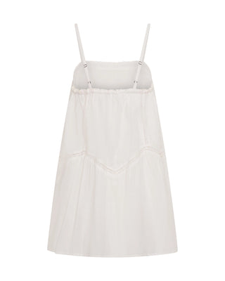 Alana Cotton Slip Mini Dress - Blue White