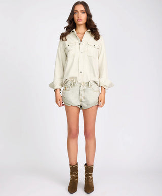 Everyday Denim Shirt - Antique White