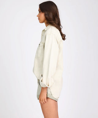 Everyday Denim Shirt - Antique White