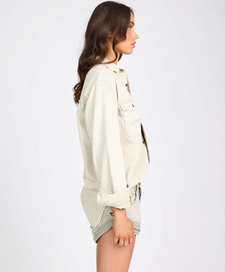 Everyday Denim Shirt - Antique White