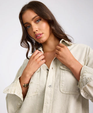 Everyday Denim Shirt - Antique White