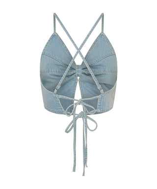 Denim Butterfly Top - Best Blue