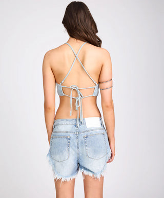 Denim Butterfly Top - Best Blue