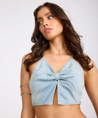 Denim Butterfly Top - Best Blue