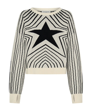 Star Gazing Knitted Sweater - Mono Print