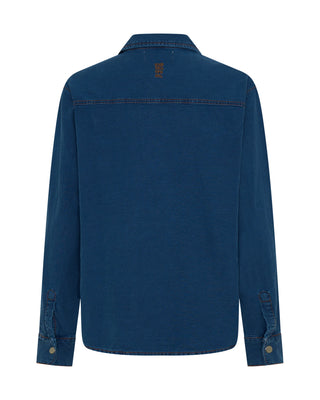 Western Denim Shirt - Deep Blue