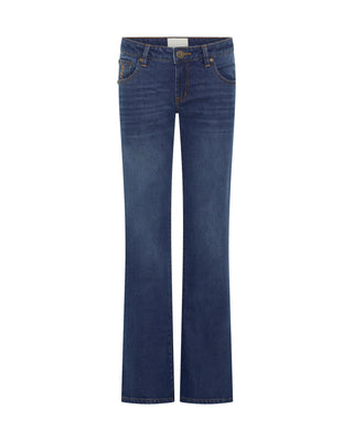 Alice Low Waist Bootcut Denim Jeans - Indigo Blue