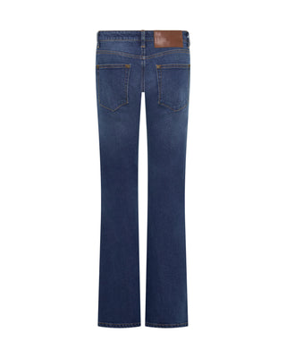 Alice Low Waist Bootcut Denim Jeans - Indigo Blue