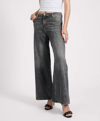 Cruisers Mid Waist Bootcut Flare Denim Jeans - Charcoal Grey