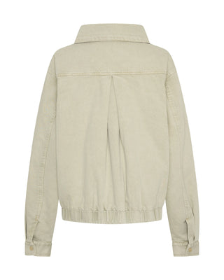 Denim Utility Puffer Jacket - Antique Stone