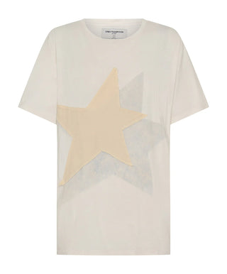 Shadow Star Boyfriend Tee - Cream