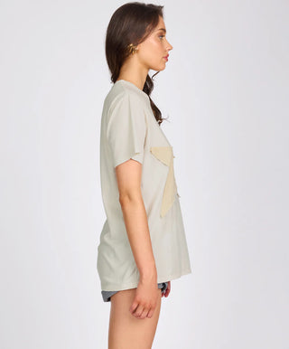 Shadow Star Boyfriend Tee - Cream