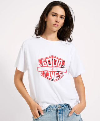 Good Times Boyfriend Tee - White